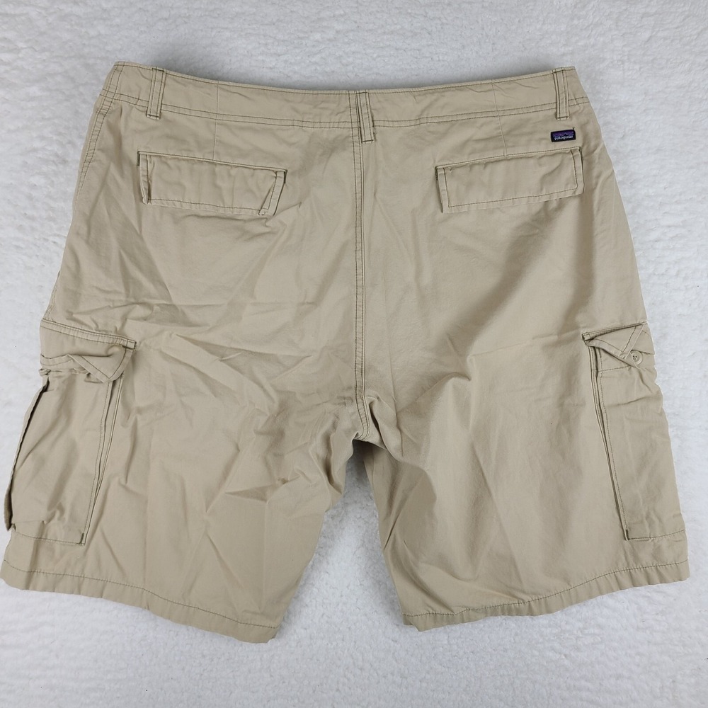 Patagonia Shorts Mens 40 Beige 11" Inseam Casual Cargo Pocket Performance - Picture 10 of 12